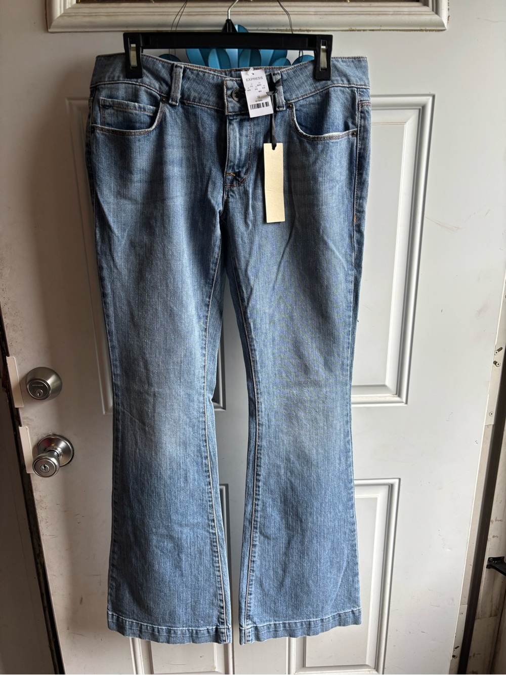 Express Light Blue Flare Jeans